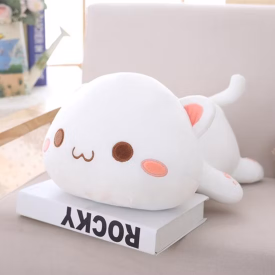 40cm 귀여운 부드러운 박제 동물 Kawaii 풍선 어린이 장난감 귀여운 Peluches 낮잠 3 in 1 Squishmallow 담요 플러시 아기 장난감 고양이 베개 사무실